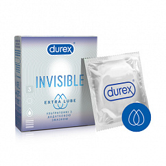 Презерватив DUREX Invisible Extra Lube №3