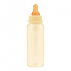 Бутылочка LUBBY Just д/кормления с соской латекс. (от 0 мес.) 250мл (арт. 27375)