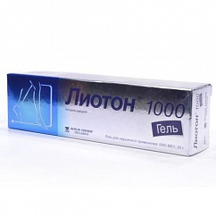 Лиотон 1000 туба(гель д/наружн. прим.) 1000ЕД/г 30г №1