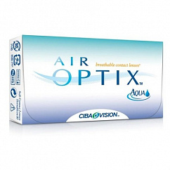 Линзы AIR OPTIX Aqua (30 дней) pk 6 Dia 14.2 BC 8.6 контактные мягкие корриг. (-3,50)