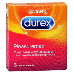 Презерватив DUREX Pleasuremax (рельефные полоски и точки) №3