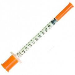 Шприц инсулиновый с иглой 1мл U-100 (3-х комп.) (0,3 х 8мм) 30G №10